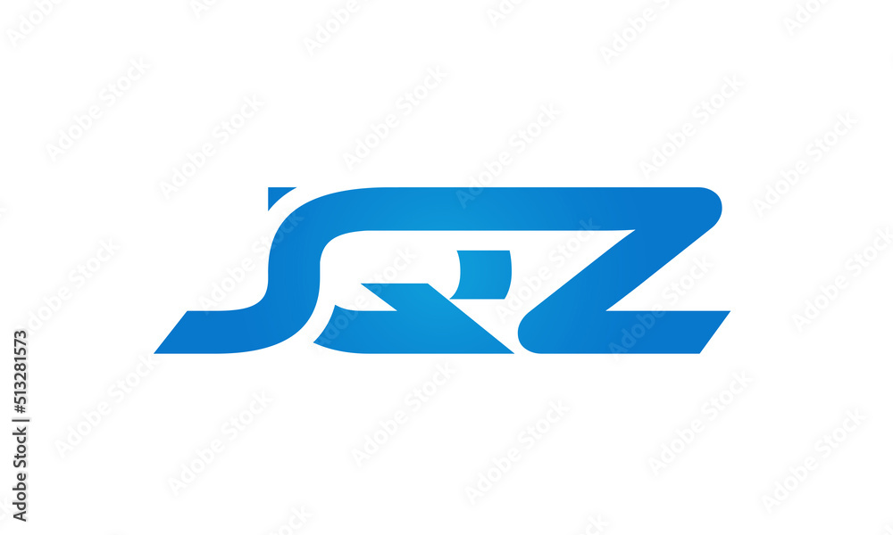 JQZ letters Joined logo design connect letters with chin logo logotype icon concept JQZ letters Joined logo design connect letters with chin logo logotype icon concept