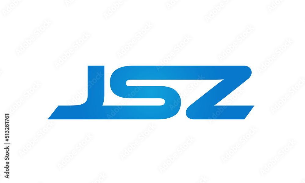 JSZ letters Joined logo design connect letters with chin logo logotype icon concept JSZ letters Joined logo design connect letters with chin logo logotype icon concept