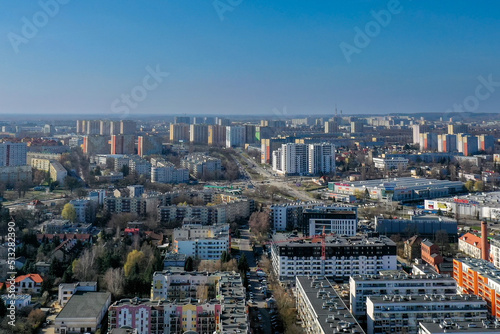 Panorama Poznania z drona