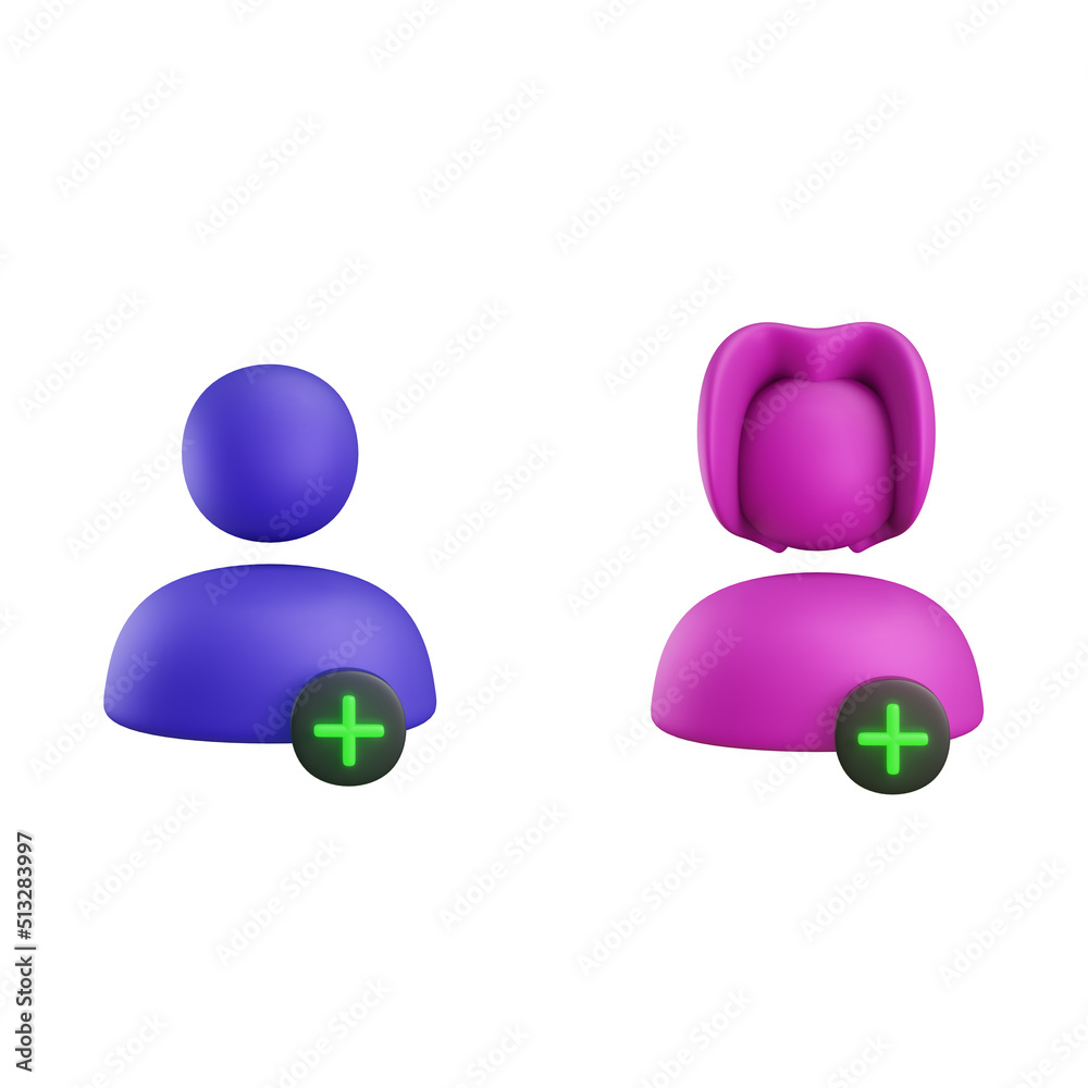 3D rendering of gender symbol or sign