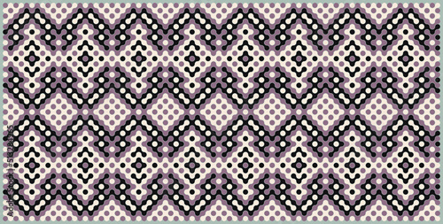 Multicolor truchet tiling connections illustration