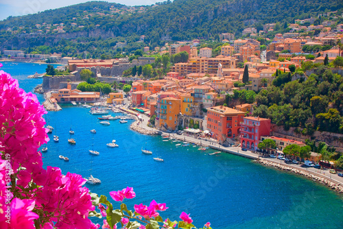 Panorama von Villefranche sur Mer, Côte d’Azur, France