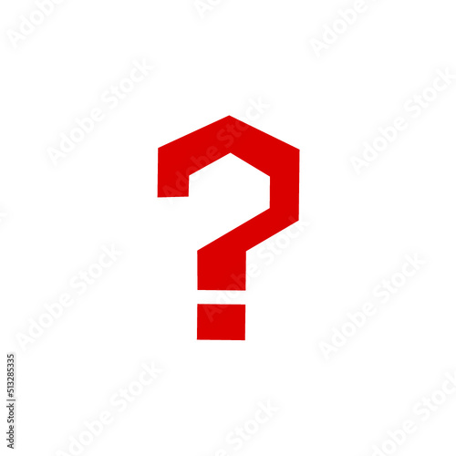 red question mark in a box
