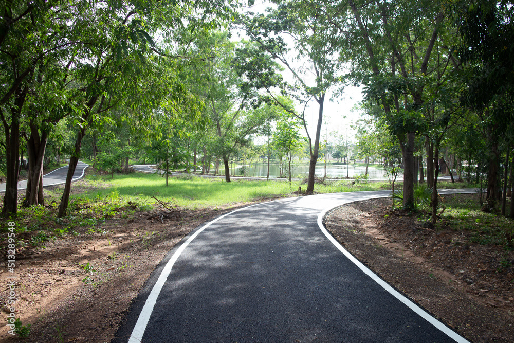 Running track in the park