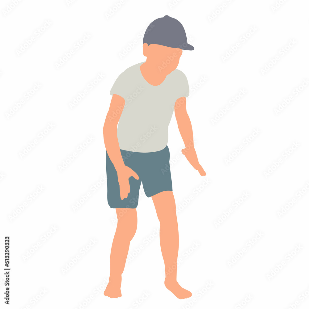 boy in flat design, isolated vector boy in flat design, isolated vector
