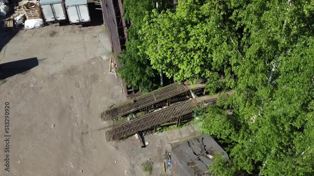 Flying a quadcopter over an industrial area Flying a quadcopter over an industrial area