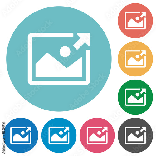 Export image flat round icons