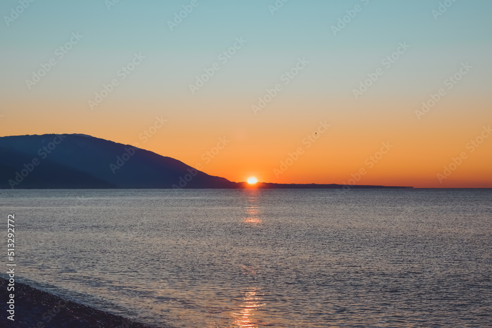 sunset at the beach