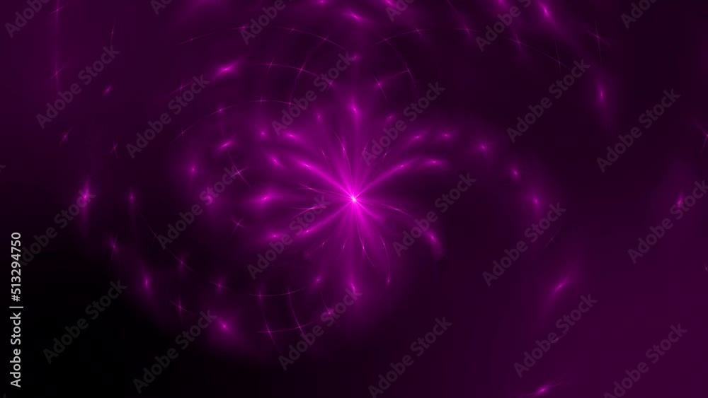 Pink color star glowing animated background, Glowing star motion animated background