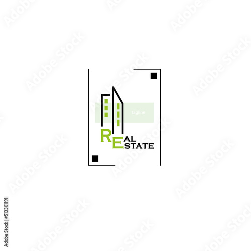 House icon template for real estate business or construction, architecture company. Creative design.