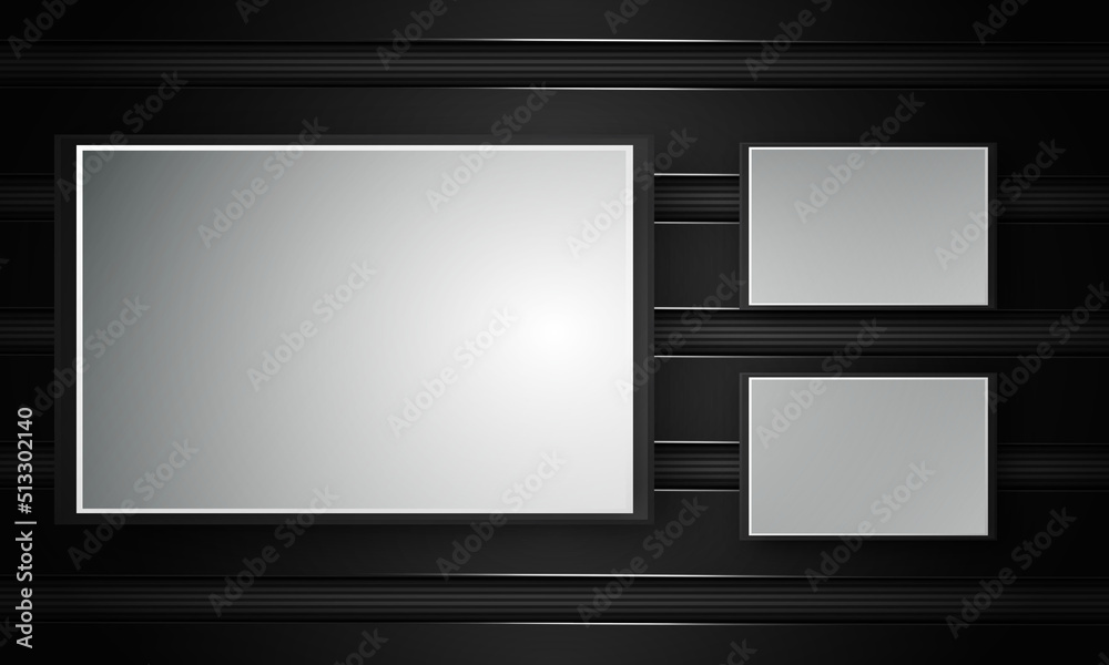 futuristic black background and board frame futuristic black background and board frame
