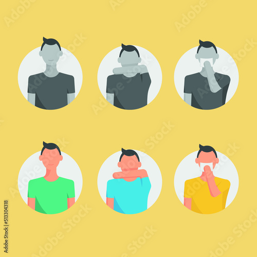 3 different people who are suffocating