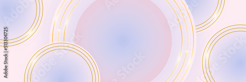 abstract banner background luxury gold with modern blue and pink gradient color