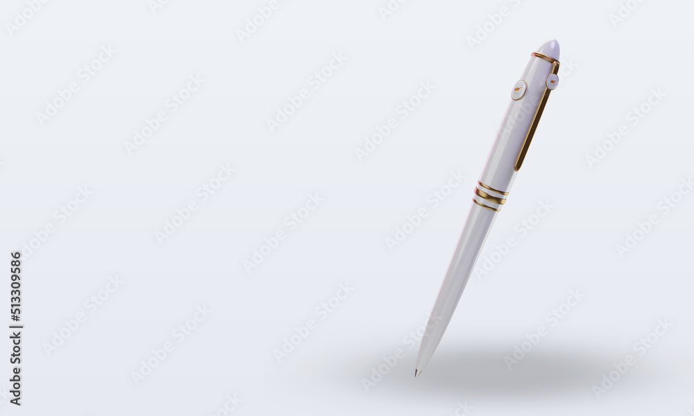 Naklejka premium 3d ballpoint Cyprus flag rendering right view