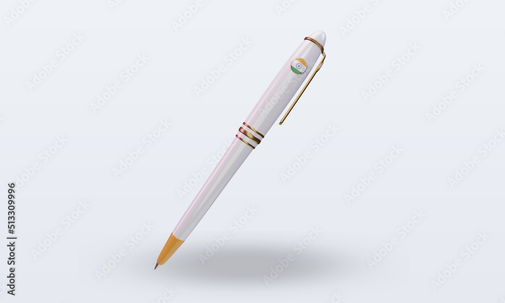 3d ballpoint India flag rendering front view 3d ballpoint India flag rendering front view