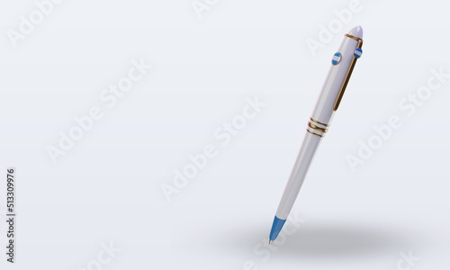 3d ballpoint Honduras flag rendering right view