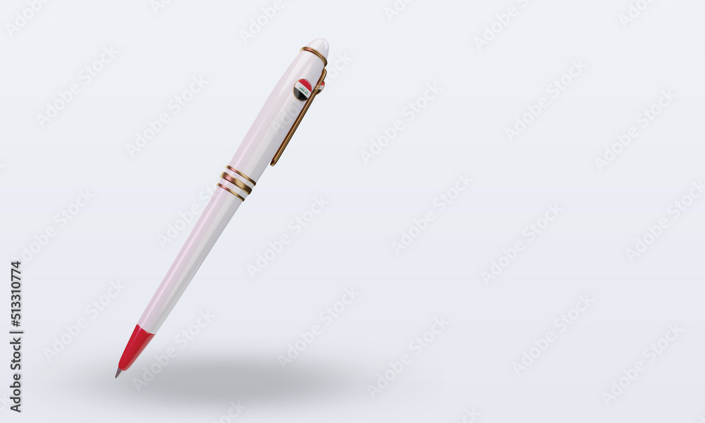 3d ballpoint Iraq flag rendering left view 3d ballpoint Iraq flag rendering left view