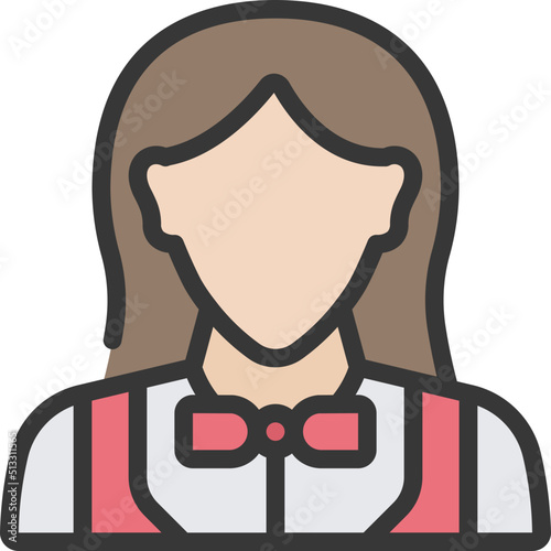 Female Croupier Icon