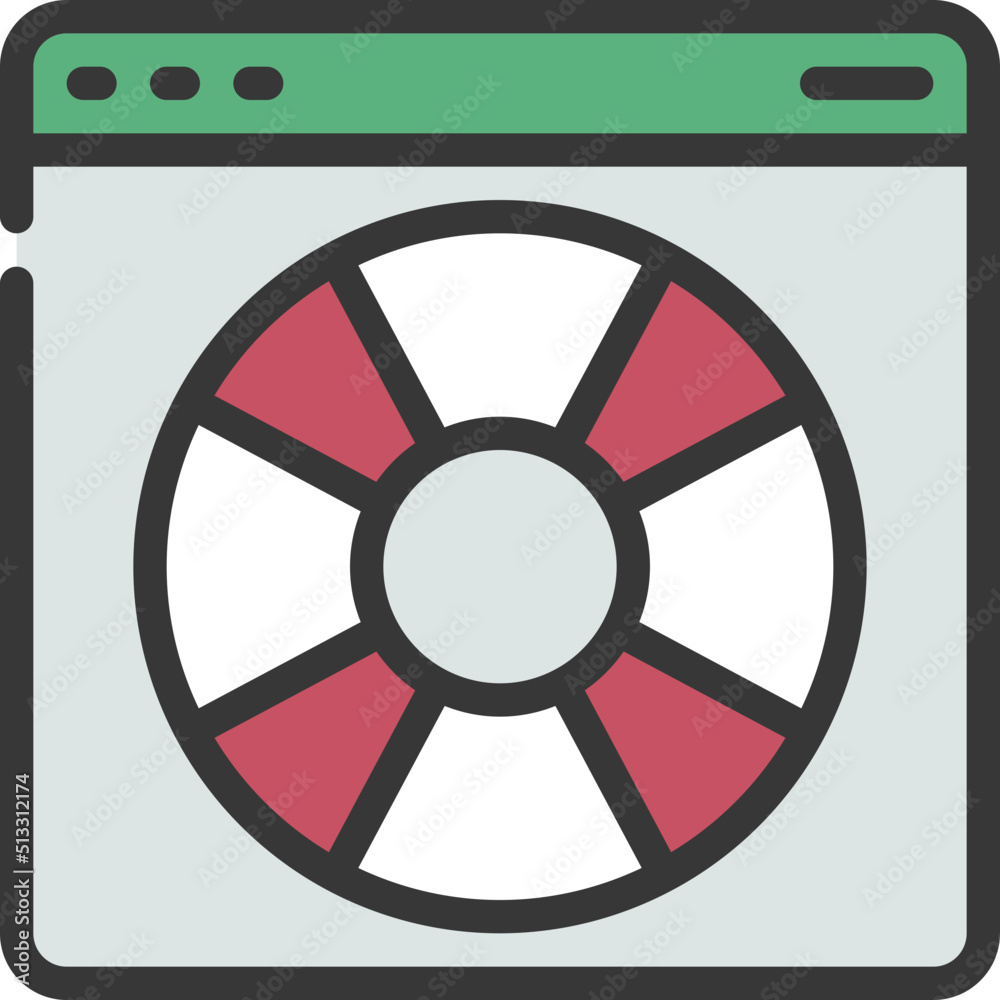 Fototapeta premium Website Help Icon