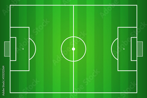 Football field top view. Football background template.