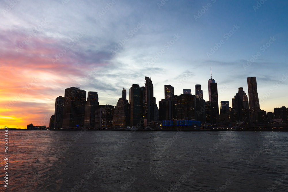 Sonnenuntergang in Manhattan