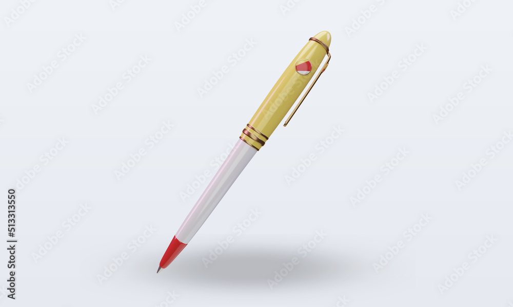 3d ballpoint Seychelles flag rendering front view
