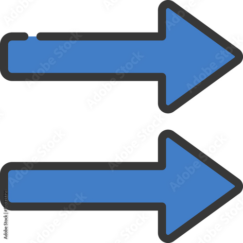 Two Arrows Icon
