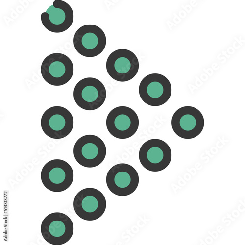 Dotted Triangle Arrow Icon