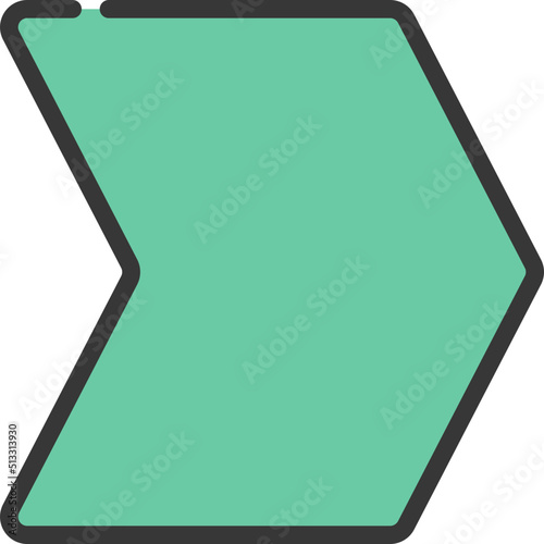 Chunky Banner Arrow Icon