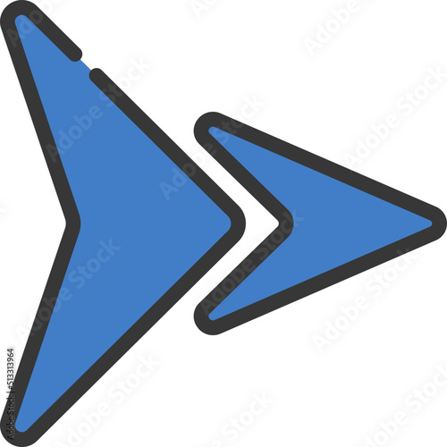 Little And Large Arrows Icon