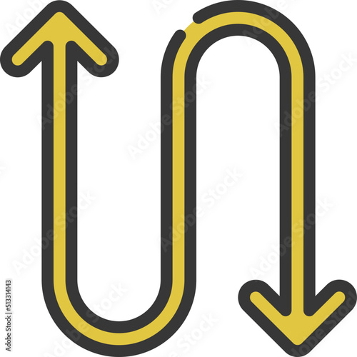 Double Ended Oval Arow Icon