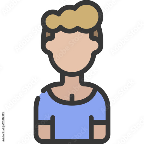 Short Hair Woman Icon
