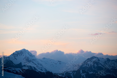 Vue depuis la station de ski de Val Thorens.