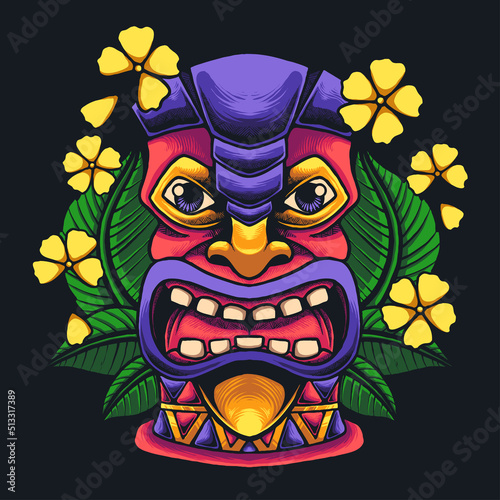 tiki face