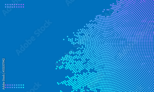 BLUE GRADIENT HALFTONE BACKGROUND
