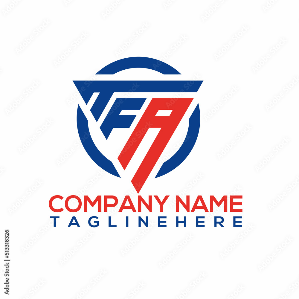 Perfect TFA Letter Logo Design Perfect TFA Letter Logo Design