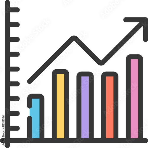 Positive Bar Chart Icon