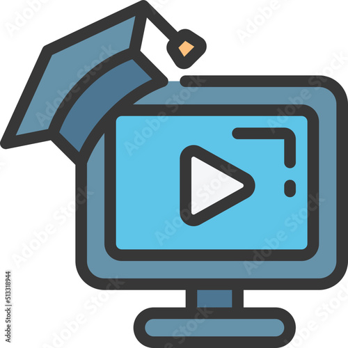 Video Degree Course Icon