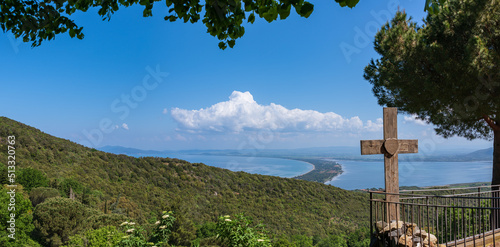 View From Monte Argentario Over The Lagoon Of Orbetello © P-B Foto