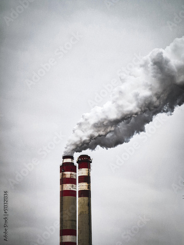 Fototapete Industrial chimneys