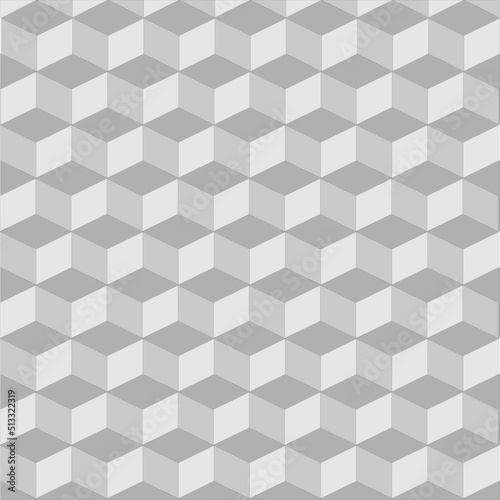 Gray cube collage background. Neatly arranged cube vector. editable vector in EPS10 © OktaChan