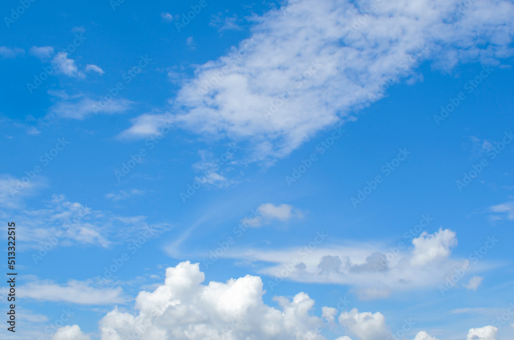 blue sky with clouds