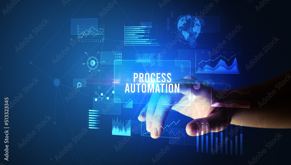 hand touching digital button, modern technology concept hand touching digital button, modern technology concept