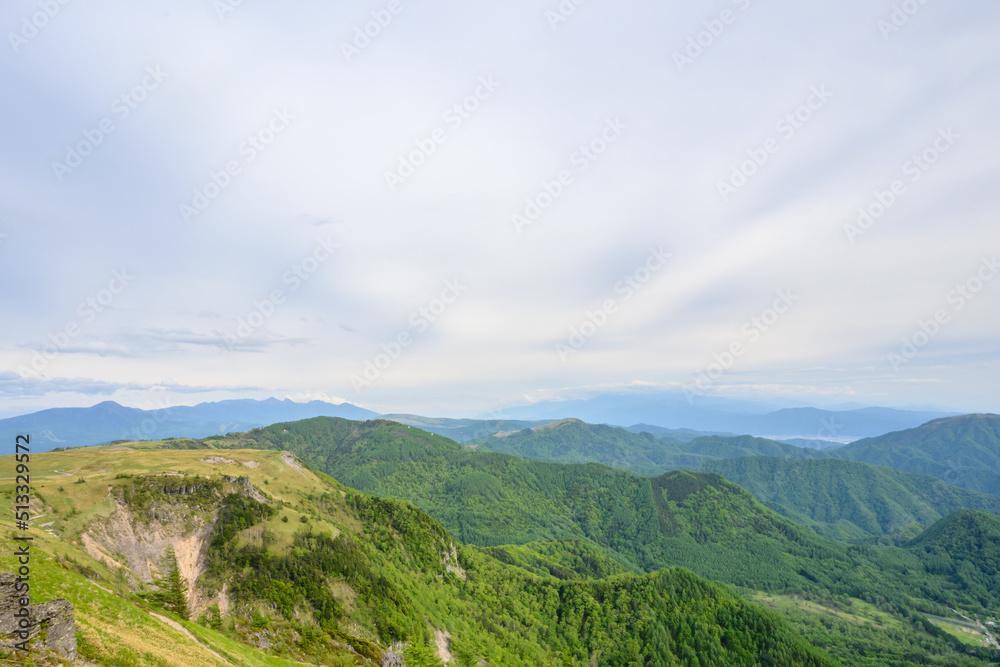 Naklejka premium 美ヶ原高原 王ヶ頭からの眺め