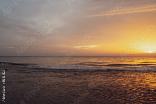 sunset on the beach © bykot