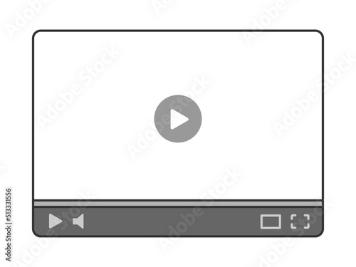 動画プレイヤーのイラスト