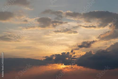 sunset in the clouds © bykot