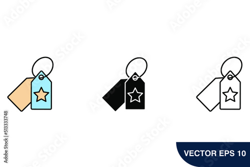 price tag icons symbol vector elements for infographic web