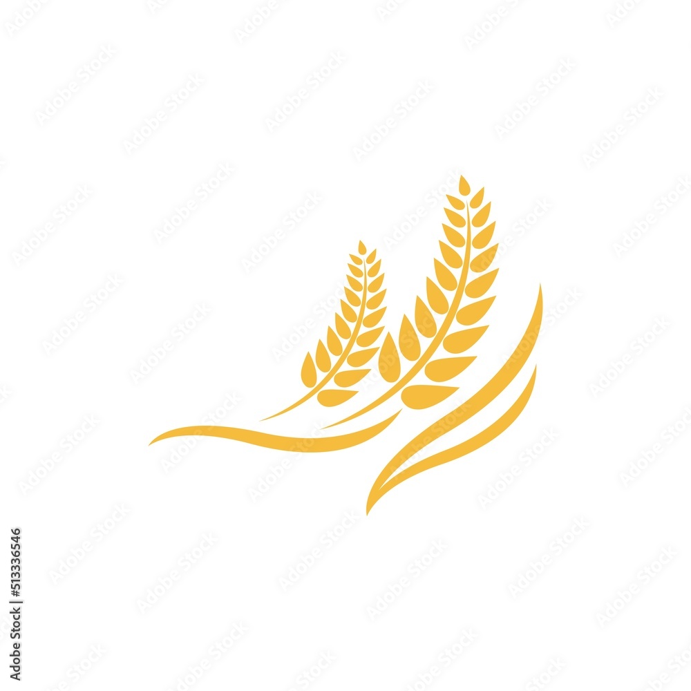 Wheat logo vector icon illustration Wheat logo vector icon illustration
