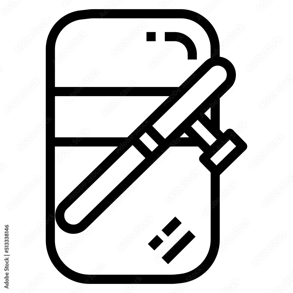 baton line icon baton line icon